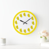Citrus Lemon Multi clock rund Große Wanduhr (Zuhause)