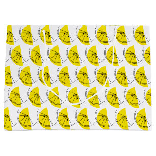 Citrus Lemon Multi Geschenktasche groß Große Geschenktüte