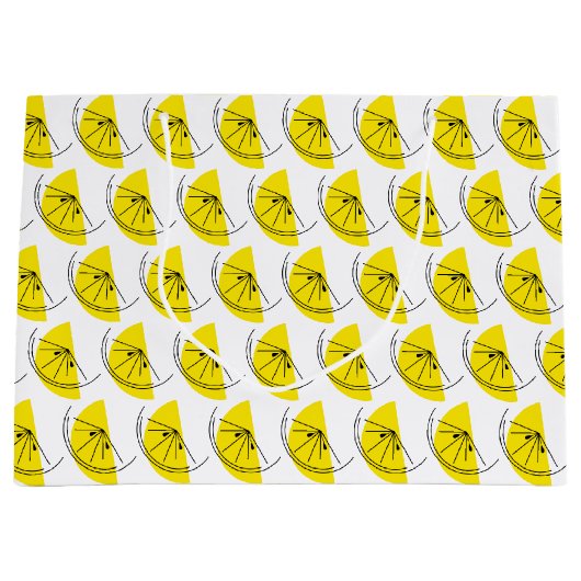 Citrus Lemon Multi Geschenktasche groß Große Geschenktüte (Vorderseite)