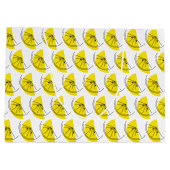 Citrus Lemon Multi Geschenktasche groß Große Geschenktüte (Rückseite)
