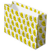 Citrus Lemon Multi Geschenktasche groß Große Geschenktüte (Vorderseite Schrägansicht)