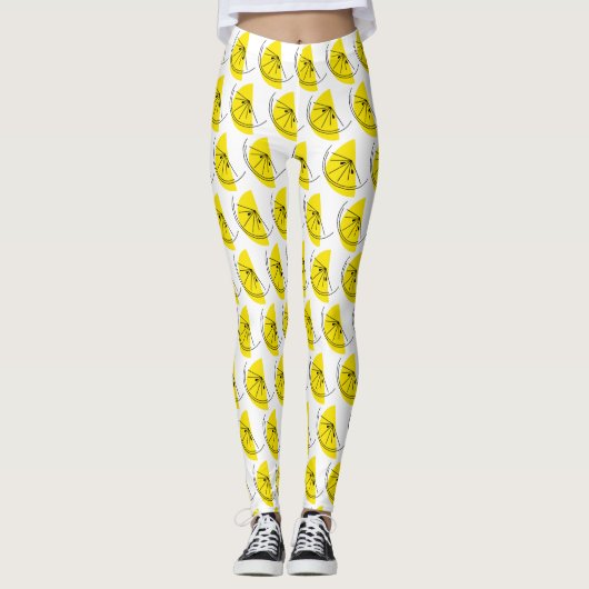 Citrus Lemon Multi Leggings (Vorderseite)