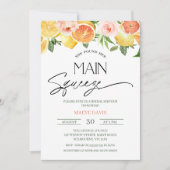 Citrus Lemon Orange Brautparty Einladung (Vorderseite)