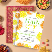 Citrus Lemon Orange Brautparty Einladung