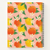 Citrus Lemon Orange Large Notebook Notizblock (Rückseite)
