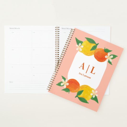 Citrus Lemon Orange Planner Planer (Anzeige)