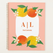 Citrus Lemon Orange Planner Planer (Vorderseite)