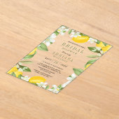 Citrus Lemon Orchard Bridal Shower Acryleinladungen (Ablage )