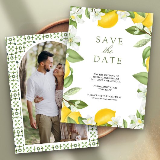 Citrus Lemon Orchard Foto Wedding Save The Date