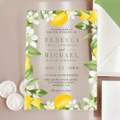 Citrus Lemon Orchard Wedding Acryleinladungen