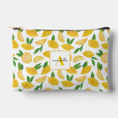 Citrus Lemon pattern Zubehörtasche (Vorderseite)