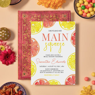 Citrus Lemon Pomelo Main Squeeze Brautparty Einladung