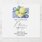 Citrus Lemon - Sie fand ihren Hauptpresse Schaumweinetikett (Einzelnes Label)