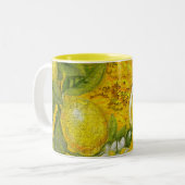 Citrus - Lemon-Tasse Zweifarbige Tasse (Vorderseite Links)