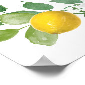 Citrus Lemon Themed Baby Dusche Begrüßungszeichen Poster (Ecke)