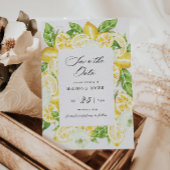 Citrus Lemon Tree Elegant Save the Date Einladung