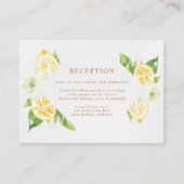 Citrus Lemon Tree Empfang Umschließungskarte Begleitkarte (Vorderseite)