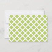 Citrus Lemon Tree Wedding RSVP Response Card (Rückseite)