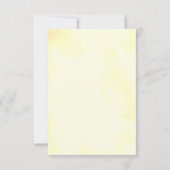 Citrus Lemon Wasserfarbe Wahl RSVP Karte (Rückseite)