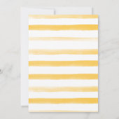 Citrus Lemon Wasserfarben Brautparty Einladung (Rückseite)