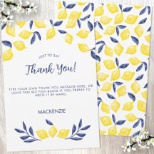 Citrus Lemon Watercolor