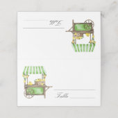 Citrus lemon - wedding place cards platzkarte (Außenseite Aufgefaltet)