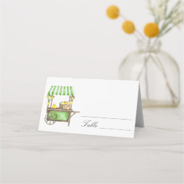 Citrus lemon - wedding place cards platzkarte