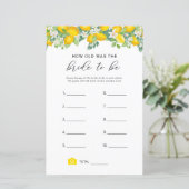 Citrus Lemon wie alt war das Brautspiel (Stehend Vorderseite)