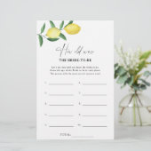 Citrus lemon - Wie alt war die Braut, um Wild zu w (Stehend Vorderseite)