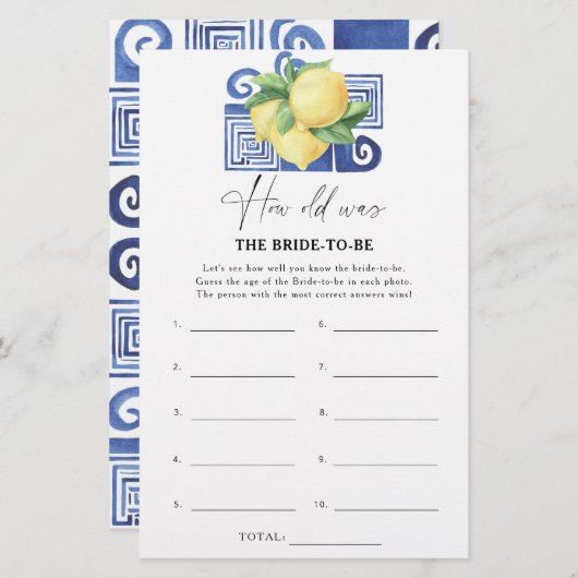 Citrus lemon - Wie alt war die Braut, um Wild zu w (Vorne/Hinten)