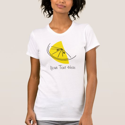 Citrus Lemon 'Your Text' Ladys' T - Shirt (Vorderseite)
