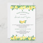 Citrus Lemons Gender Neutral Baby Sprinkle Einladung (Vorderseite)