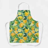 Citrus Lemons Limes Orangen farbenfroh Artisan Hap Schürze (Vorderseite)