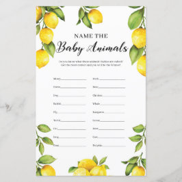 Citrus Lemons nennen das Baby Animals Game