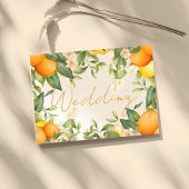 Citrus Lemons Orange Botanische Moderne Hochzeit Einladung