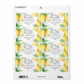 Citrus Lemons White Floral Greenery Wreath Return (Vorne)