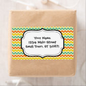 Citrus Lime Green Orange Yellow Zickzack Zigzags (Insitu)