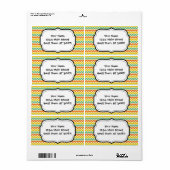Citrus Lime Green Orange Yellow Zickzack Zigzags (Vorne)