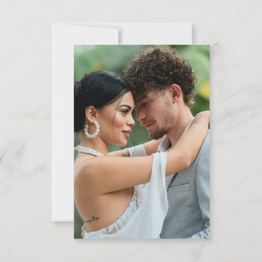 Citrus Limon Blüte Foto Hochzeit speichern Sie das Save The Date (Rückseite)