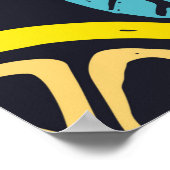 Citrus Limon lemon Doodle Hand gezeichnet Muster r Poster (Ecke)