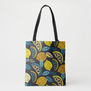 Citrus Limon lemon Doodle Hand gezeichnet Muster r Tasche