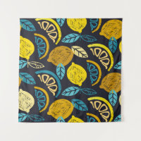 Citrus Limon lemon Doodle Hand gezeichnet Muster r