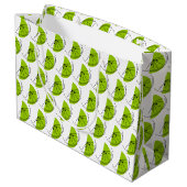 Citrus Limon Multi Geschenktasche groß Große Geschenktüte (Rückseite Schrägansicht)