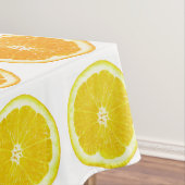 Citrus Limon, Orange und Lemon Polka Dot Slices Tischdecke (Beispiel)