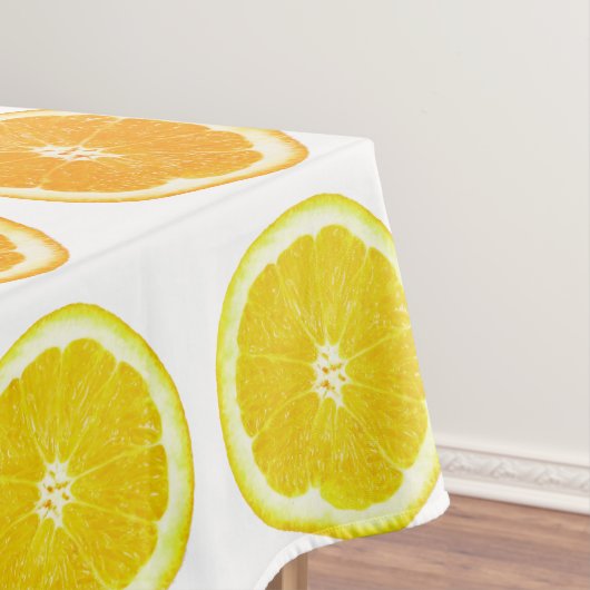 Citrus Limon, Orange und Lemon Polka Dot Slices Tischdecke (Beispiel)