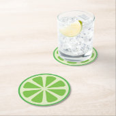 Citrus Limon Slice Frucht 1. Geburtstag Party Runder Pappuntersetzer (Vor Ort)