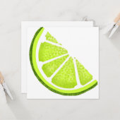 Citrus Limon Wedge Slice Karte (Vorderseite/Rückseite Beispiel)