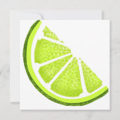 Citrus Limon Wedge Slice Karte (Vorderseite)
