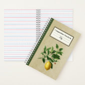 Citrus Limonium Illustration Personalisiert Comp Notizblock (Innen)