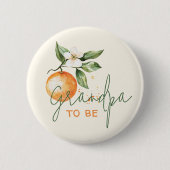 Citrus Little Cutie Babyparty Opa wird Button (Vorderseite)